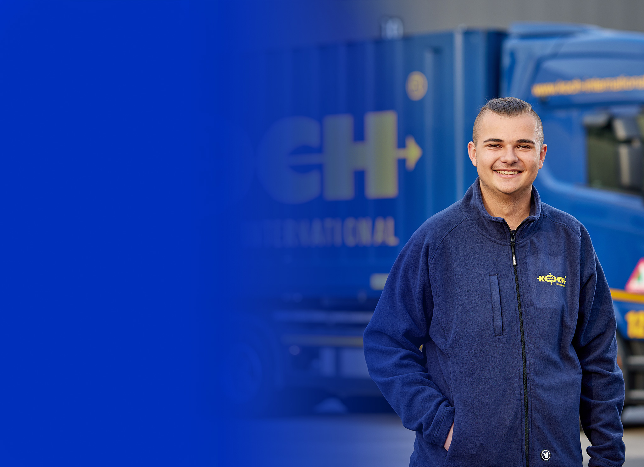 Teil- und Komplettladung transportieren durch Koch International.